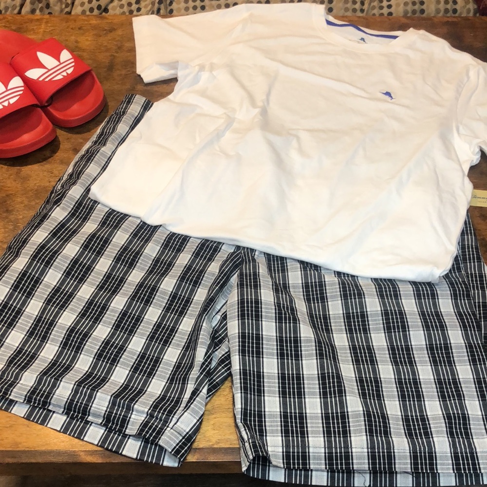 Greg Norman shark men’s plaid shorts Sz. 38